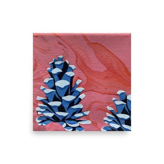 Blue Pine Cones